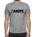 FANORE, Grey, Men's Short Sleeve Round Neck T-shirt 00018