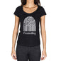 Fascinating Fingerprint Black Womens Short Sleeve Round Neck T-Shirt Gift T-Shirt 00305 - Black / Xs - Casual