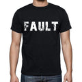 fault Men's Short Sleeve Round Neck T-shirt , Black T-shirt EN