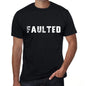faulted Mens Vintage T shirt Black Birthday Gift 00555 - Ultrabasic