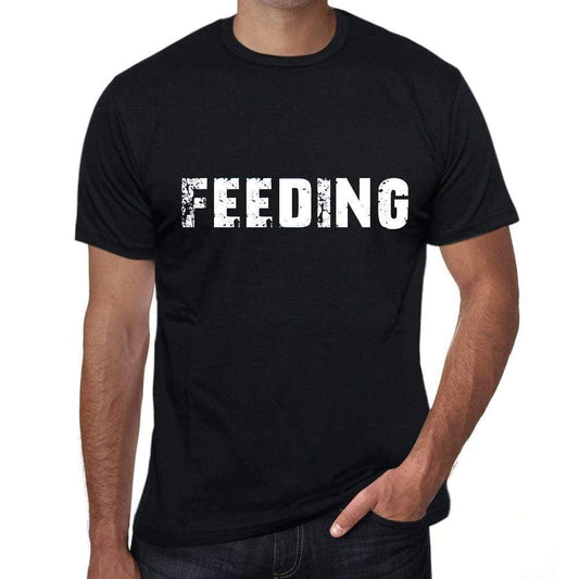 feeding Mens Vintage T shirt Black Birthday Gift 00555 - Ultrabasic