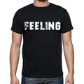 feeling Men's Short Sleeve Round Neck T-shirt , Black T-shirt EN