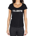 felsberg, German Cities Black, Women's Short Sleeve Round Neck T-shirt 00002