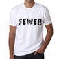 Fewer Mens T Shirt White Birthday Gift 00552 - White / Xs - Casual