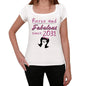 Fierce And Fabulous Since 2031 Womens T-Shirt White Birthday Gift 00424 - White / Xs - Casual