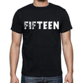 fifteen Men's Short Sleeve Round Neck T-shirt , Black T-shirt EN