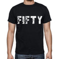 fifty Men's Short Sleeve Round Neck T-shirt , Black T-shirt EN