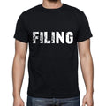 filing ,Men's Short Sleeve Round Neck T-shirt 00004
