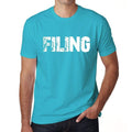 FILING Men's Short Sleeve Round Neck T-shirt 00020