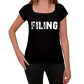 filing Women's T shirt Black Birthday Gift 00547