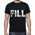 fill Men's Short Sleeve Round Neck T-shirt , Black T-shirt EN