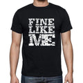 FINE Like me, black, Men's Short Sleeve Round Neck T-shirt 00055