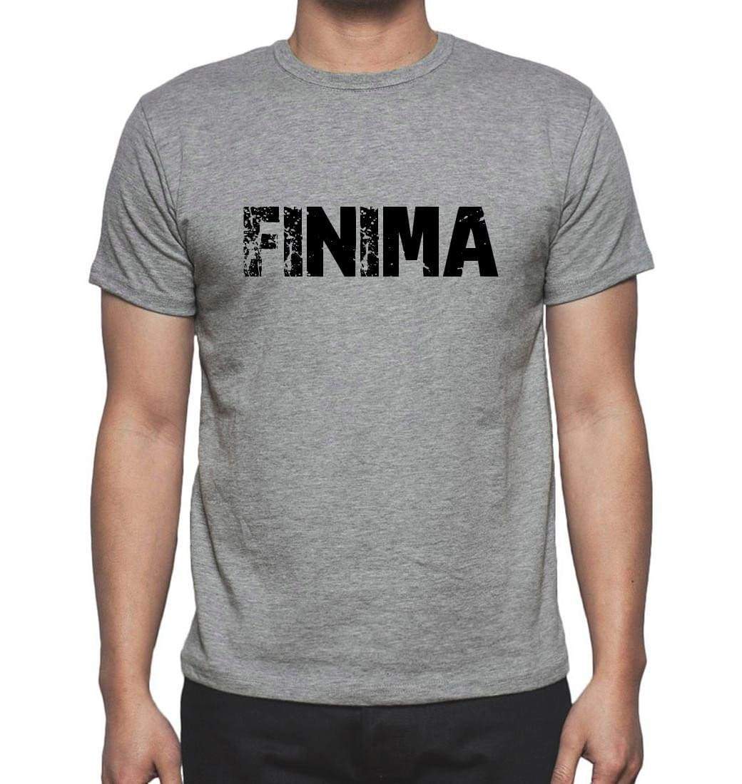 Finima Grey Mens Short Sleeve Round Neck T-Shirt 00018 - Grey / S - Casual