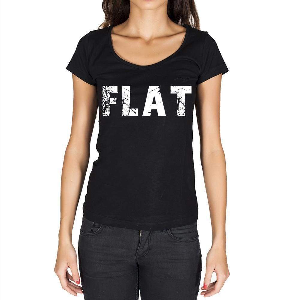 Flat Womens Short Sleeve Round Neck T-Shirt - Casual