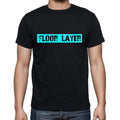 Floor Layer t shirt, mens t-shirt, occupation, S Size, Black, Cotton