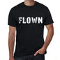 Flown Mens Retro T Shirt Black Birthday Gift 00553 - Black / Xs - Casual