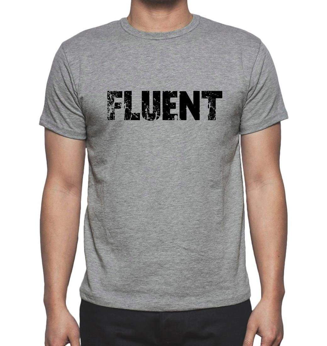 Fluent Grey Mens Short Sleeve Round Neck T-Shirt 00018 - Grey / S - Casual