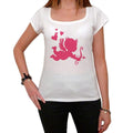 Flying Cupid, Tshirt, T-shirt Femme Blanc 00157
