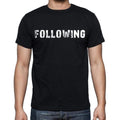 following Men's Short Sleeve Round Neck T-shirt , Black T-shirt EN
