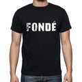 fondé, French Dictionary, Men's Short Sleeve Round Neck T-shirt 00009
