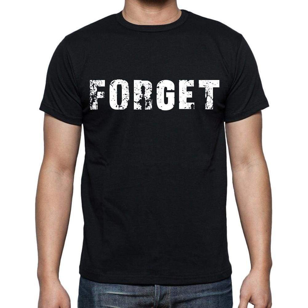 Forget Mens Short Sleeve Round Neck T-Shirt Black T-Shirt En