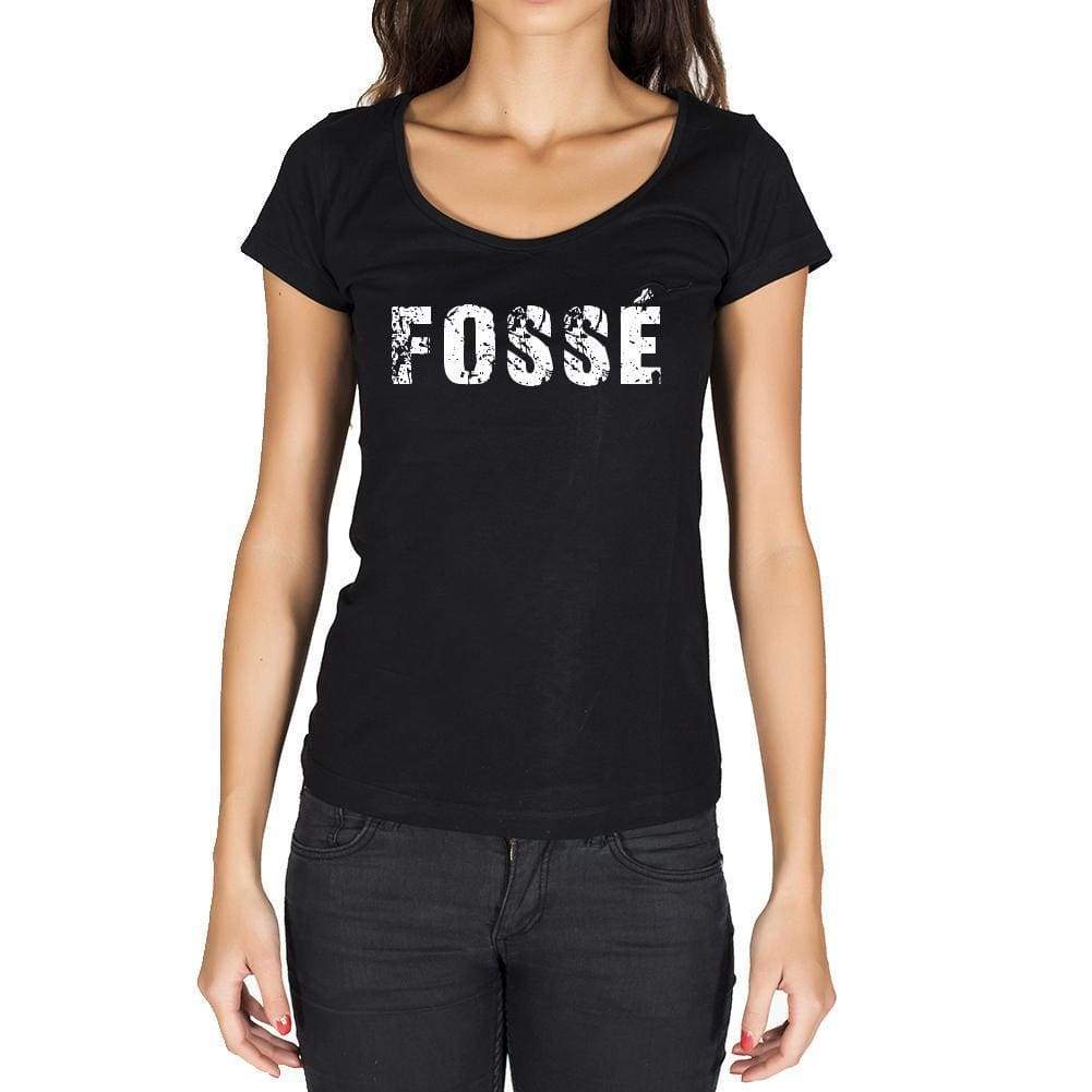 Fossé French Dictionary Womens Short Sleeve Round Neck T-Shirt 00010 - Casual