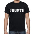 fourth Men's Short Sleeve Round Neck T-shirt , Black T-shirt EN
