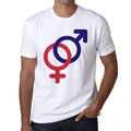 France gender symbol Men's Short Sleeve Round Neck T-shirt 00170