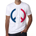France Peace Men's Short Sleeve Round Neck T-shirt 00170