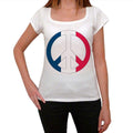 France Peace Women's Short Sleeve Scoop Neck Tee 00171