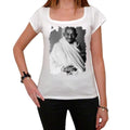 Mahatma Gandhi, Women's Short Sleeve Scoop Neck Tee 00139