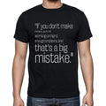 Frank Wilczek quote t shirts,"If you don't make mista",t shirts men,black