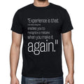 Franklin P. Jones quote t shirts,"Experience is that m",t shirts men,black