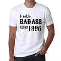 Freakin Badass Since 1996 Men's T-shirt White Birthday Gift 00392