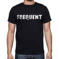 frequent Men's Short Sleeve Round Neck T-shirt , Black T-shirt EN