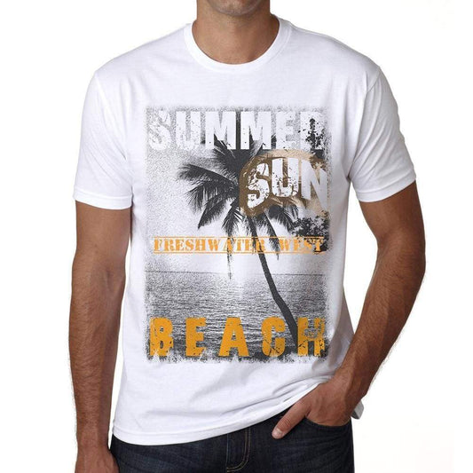 Freshwater West Mens Short Sleeve Round Neck T-Shirt - Casual