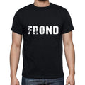 frond Men's Short Sleeve Round Neck T-shirt , 5 letters Black , word 00006