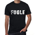 fugle Men's Retro T shirt Black Birthday Gift 00553