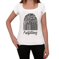 Fulfilling Fingerprint, White, Women's Short Sleeve Round Neck T-shirt, gift t-shirt 00304