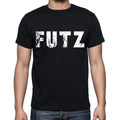 futz Men's Short Sleeve Round Neck T-shirt , 4 letters Black