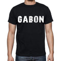 gabon Men's T-Shirt Short Sleeve Round Neck Black t shirt for men