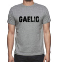 GAELIC, Grey, Men's Short Sleeve Round Neck T-shirt 00018