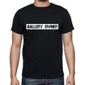 Gallery Owner t shirt, mens t-shirt, occupation, S Size, Black, Cotton