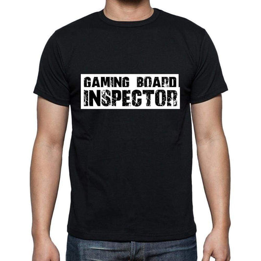 Gaming Board Inspector T Shirt Mens T-Shirt Occupation S Size Black Cotton - T-Shirt