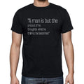 Gandhi quote t shirts,"A man is but the product of his",t shirts men,black