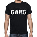 garc Men's Short Sleeve Round Neck T-shirt , 4 letters Black