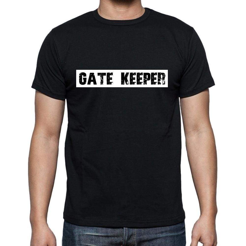 Gate Keeper T Shirt Mens T-Shirt Occupation S Size Black Cotton - T-Shirt