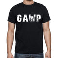 gawp Men's Short Sleeve Round Neck T-shirt , 4 letters Black
