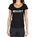 gehlert, German Cities Black, Women's Short Sleeve Round Neck T-shirt 00002