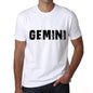 Gemini Mens T Shirt White Birthday Gift 00552 - White / Xs - Casual